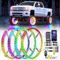 Nilight 4PCS 15.5inch Double Row Wheel Ring Lights Dream Color by Nilight