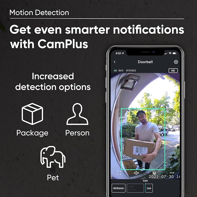 Wyze Wireless Video Doorbell Pro, 1440 HD Video, 1:1 Aspect Ratio: 1:1 - Image 4