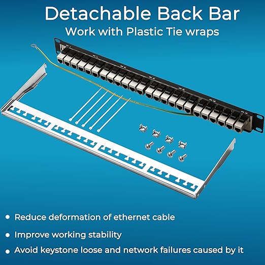 Rapink Patch Panel 24 Port Cat6A - Image 6