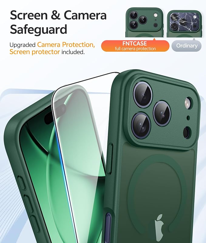 FNTCASE for iPhone 17 Pro Case: Translucent Matte Cases - Image 4