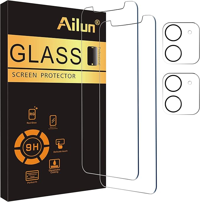 Ailun 2 Pack Screen Protector for iPhone 12 Mini by Ailun