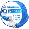 CableGeeker Cat 6 Ethernet Cable 150 ft, High Speed 10Gbps CCA Internet Network by CableGeeker