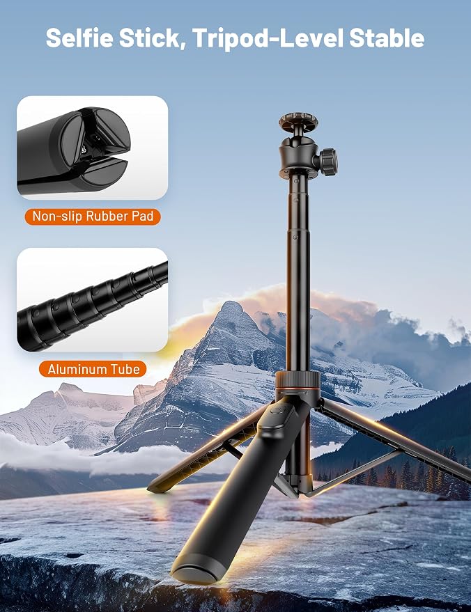 JOILCAN Tripod for iPhone & Camera, Extendable Portable Phone Tripod Stand for - Image 3