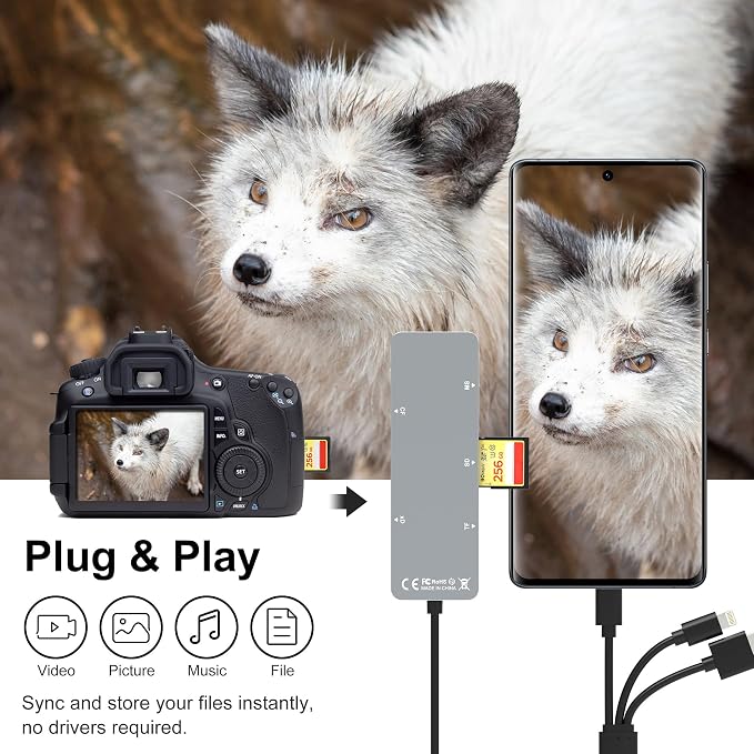 Memory Stick pro Duo Adapter - 5 in 1 SD/TF/MS/CF/XD Card Reader - Image 5