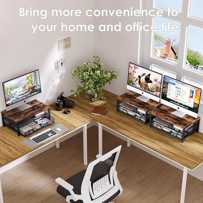 OPNICE Computer Monitor Stand Riser, Desk Organizer - Image 6