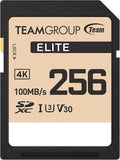 TEAMGROUP Elite 256GB UHS-I U3 V30 UHD Read Speed up to 100MB/s SDXC High Speed by TEAMGROUP