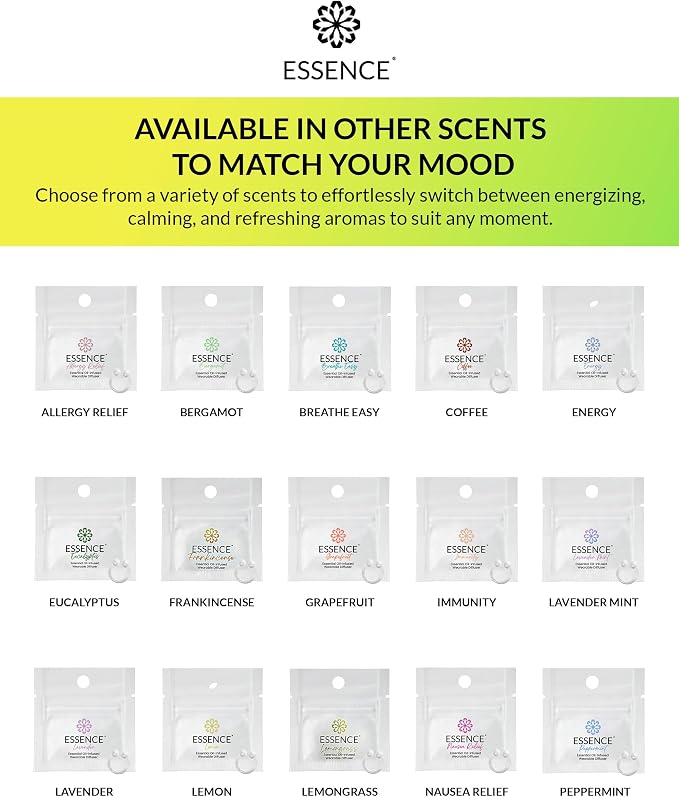 Essence Wearable Aromatherapy Nasal Diffuser – Lemon-Lime Essential Oil Nose - Image 7