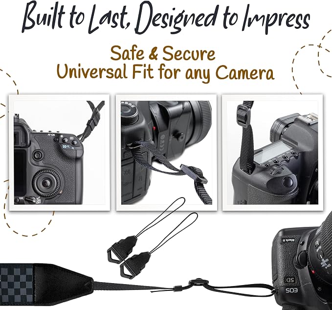 Art Tribute Camera Strap For Photographers Padded Universal Fit Neck Shoulder & - Image 7
