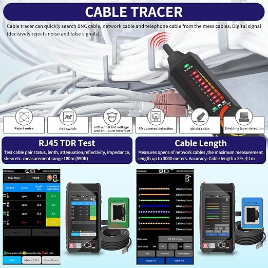 All Features Multifunction Network Caber Tester, UTP Continuity, Cable Tracer - Image 4