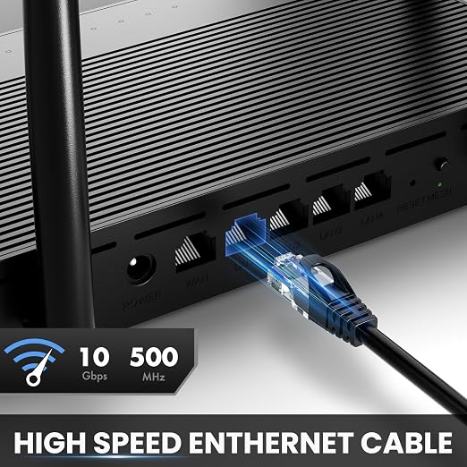 Ultra Clarity Cables Cat 6 Ethernet Cable 8 Feet, Cat6 Patch Cable, High Speed - Image 2
