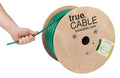 TRUE CABLE Cat6A Shielded Riser Bulk Ethernet Cable, 23AWG Solid Bare Copper by trueCABLE