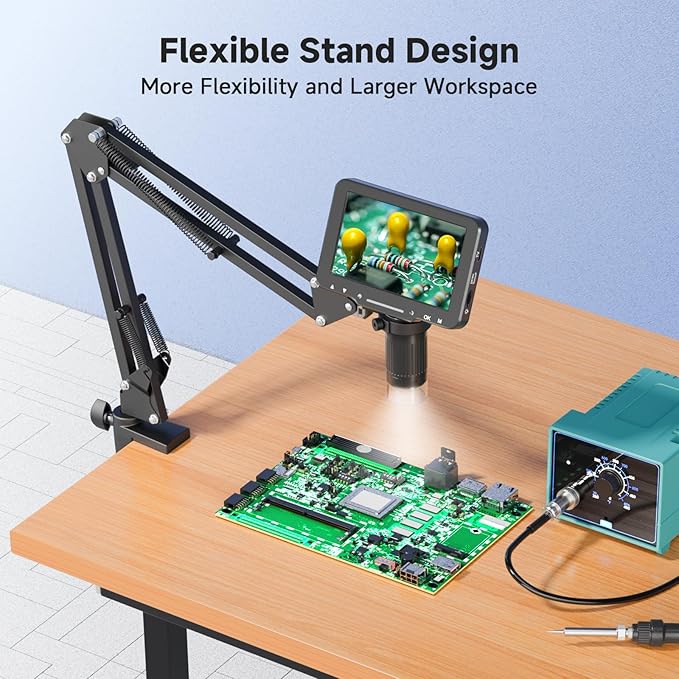 5" LCD Digital Soldering Microscope - Image 2