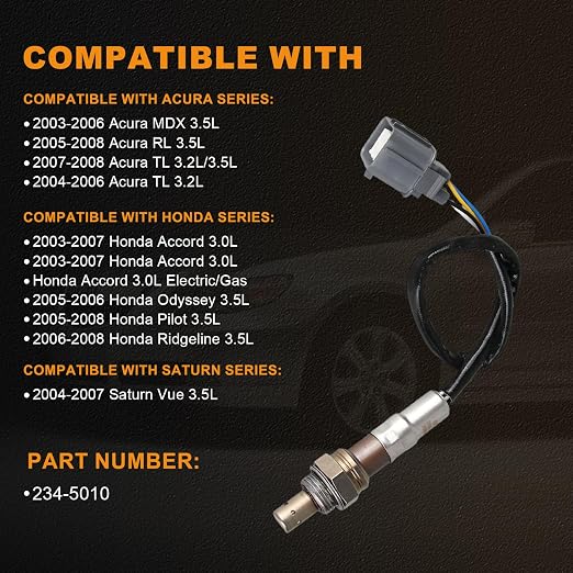 234-5010 Oxygen O2 Sensor Upstream Compatible - Image 2