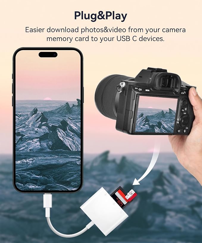 WNXSLOAD USB-C SD Card Reader, Memory Card Reader - Image 2