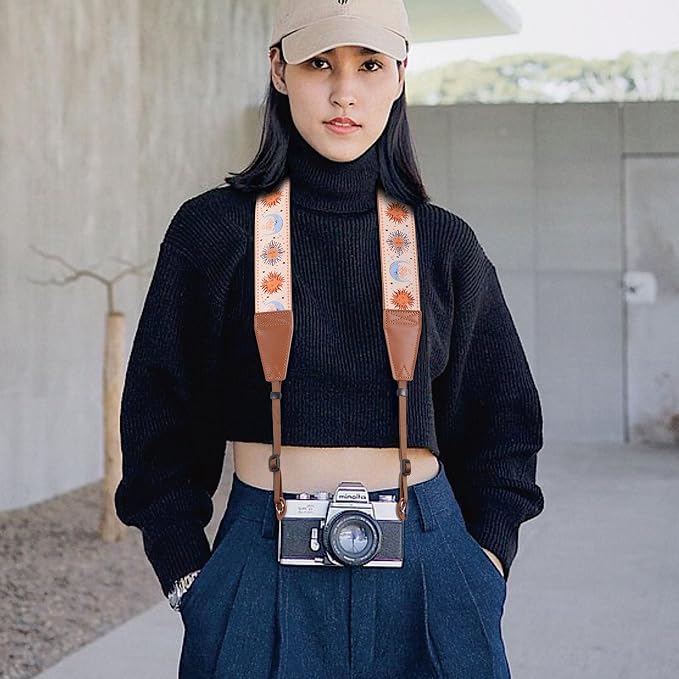 Padwa Lifestyle Tan Sun God Camera Strap - Image 5