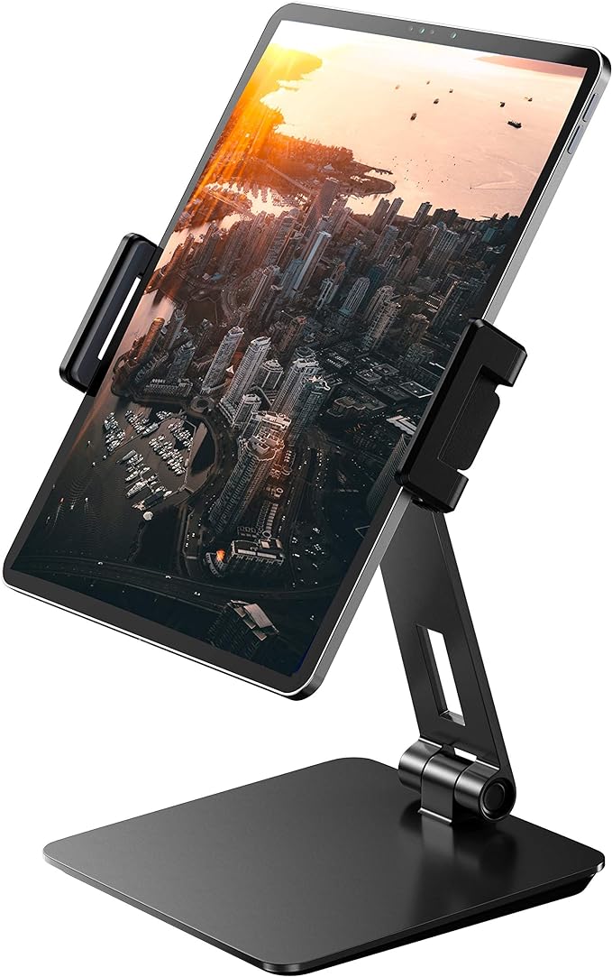 Maxonar iPad Stand Holder, Heavy-Duty Aluminum Alloy Tablet Stand, 360° Swivel by Maxonar