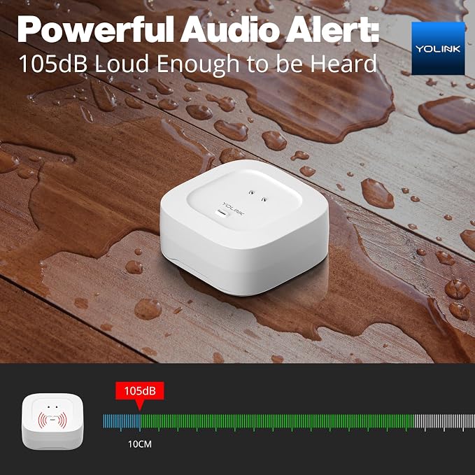 Water Leak Sensor 4 with 105dB Audio Alarm 3-Pack, Email & Push Notifications - Image 6