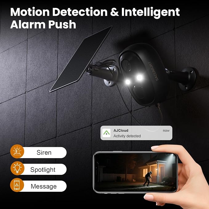 WiFi Cameras for Home Security, Free Cloud Storage, Solar Powered Security - Image 4