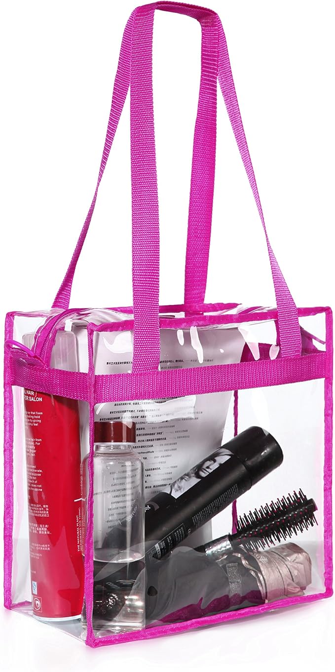 BAGAIL Clear Bags 12x6x12 Stadium Approved Clear Tote Bag - Image 4