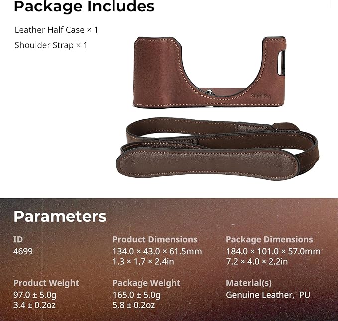 SMALLRIG X100VI Half Leather Case Kit - Image 7