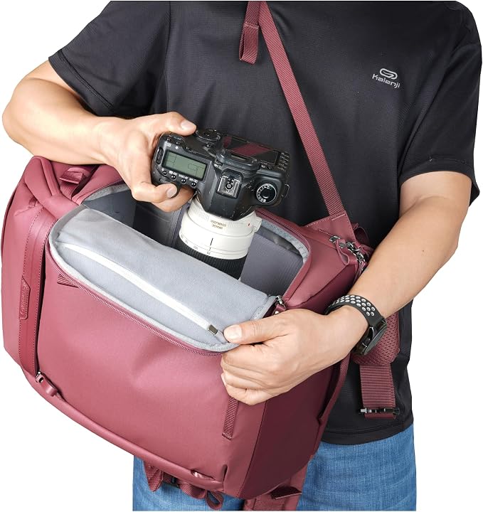 VANGUARD VEO Metro B30L Camera & Everyday Backpack – Fits 70–200mm Attached - Image 5