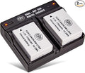 BM Premium 2-Pack LP-E8 Batteries and Dual Battery Charger Kit by BMPremium