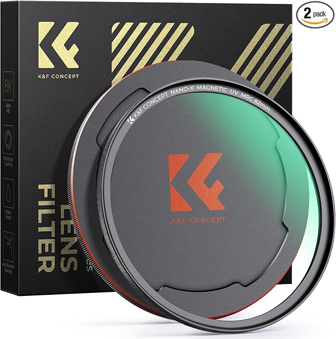 K&F CONCEPT 67mm Magnetic MC UV Lens Protection Filter + Lens Filter Cap by KFCONCEPT