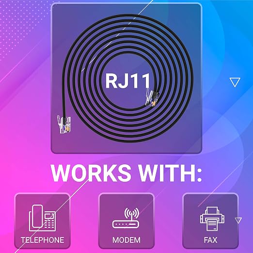 G-PLUG 3FT RJ11 Cable Phone Cord - Image 4