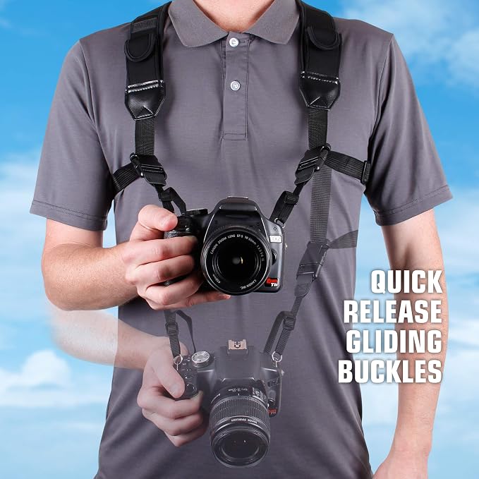 USA Gear DSLR Camera Strap Chest Harness - Image 2