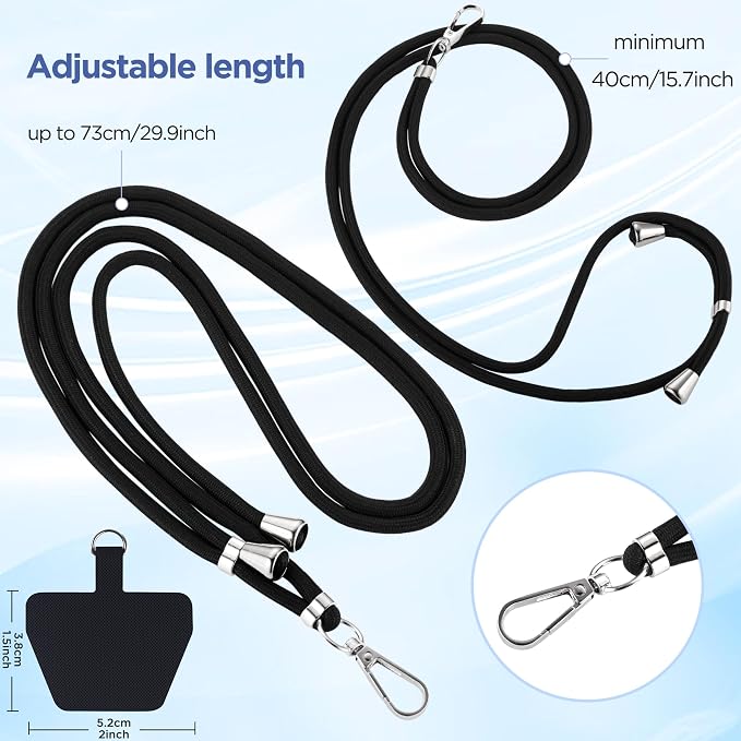 CACOE Phone Lanyard-2 PCS Adjustable Neck Strap, Universal Crossbody - Image 4