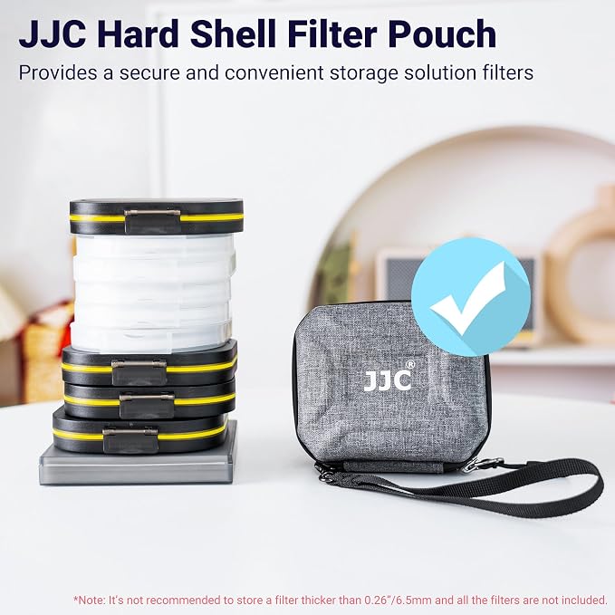 JJC Hard Shell Lens Filter Pouch Case - Image 2