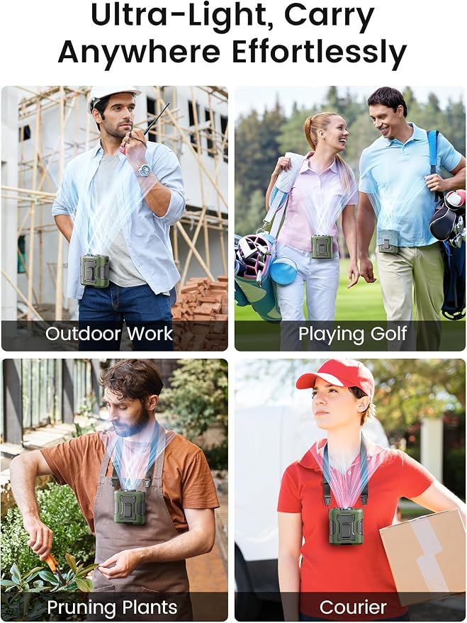 Koonie Portable Waist Clip Fan, Cool Clip Fan Under Shirt - Image 7