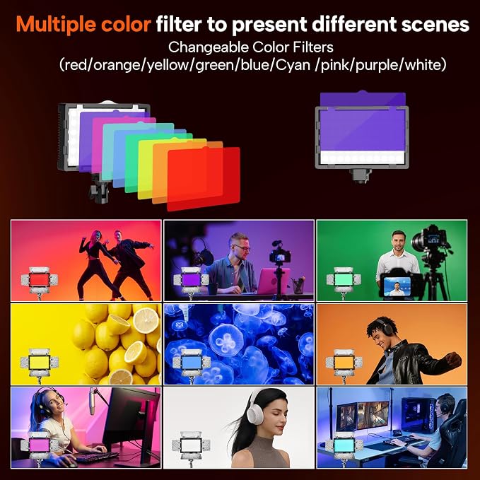 2 Pack LED Video Photography Lighting Kit - Image 4