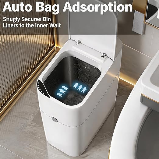 Motion Sensor Bathroom Trash Can, Automatic Touchless Smart Garbage Bin - Image 4