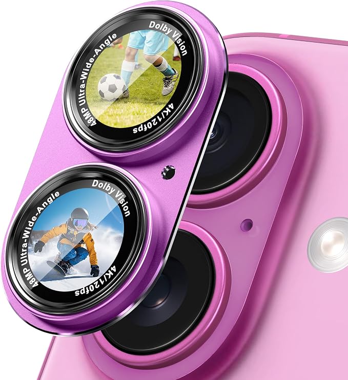 CACOE Camera Lens Protector for iPhone 16/16 Plus/17 by CACOE