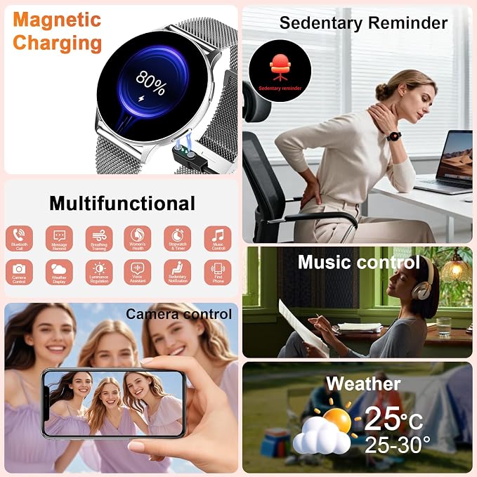 Jugeman Smart Watch for Women, Womens Watch - Image 6