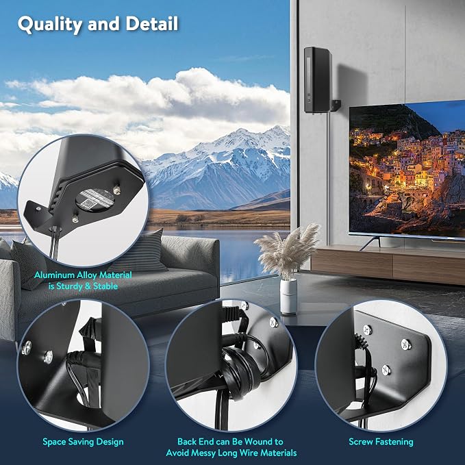 Wall Mount Bracket for Nighthawk WiFi 7 Router, Aluminum Alloy Wall Mount - Image 5