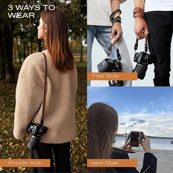 C Coiro Thin Leather Camera Strap - Image 4