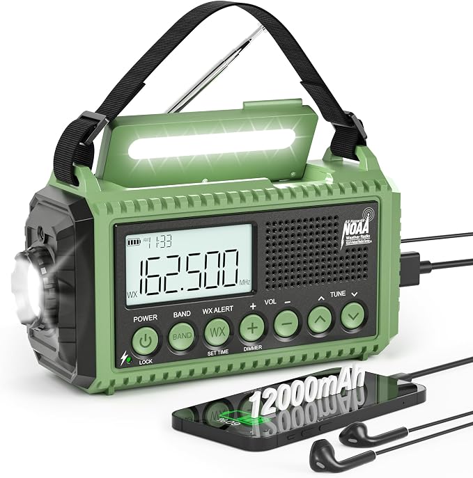 Eoxsmile NOAA Weather Radio 12000mAh by Eoxsmile