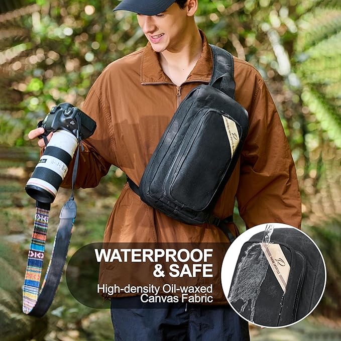 Padwa Lifestyle Black Crossbody Camera Bag - Image 3