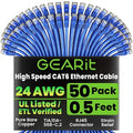GEARit Cat 6 Ethernet Patch Cable 0.5 ft Blue by GEARit