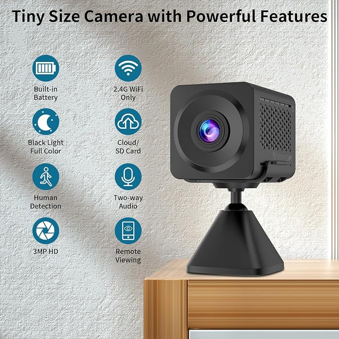 VSTARCAM 2K Security Camera, Built-in Battery, Low-Light Full-Color Night Vision - Image 2