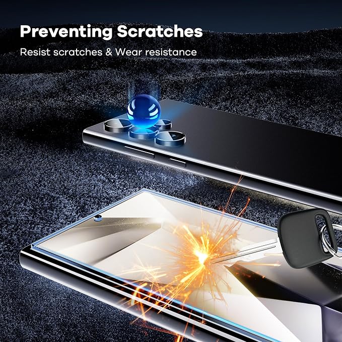 AACL 3-Pack for Samsung Galaxy S24 Ultra Screen Protector Tempered Glass - Image 4