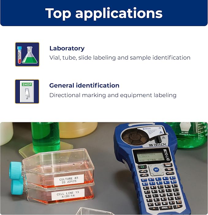 Brady M210-LAB Portable Label Printer, 9.5 in H x 4.5 in W x 2.5 in D - Image 5