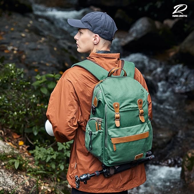 Padwa Lifestyle Green Camera Backpack - Image 2