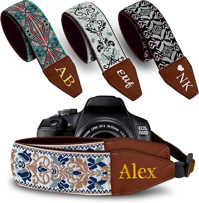 Art Tribute Custom Camera Strap Retro Gold by ArtTribute