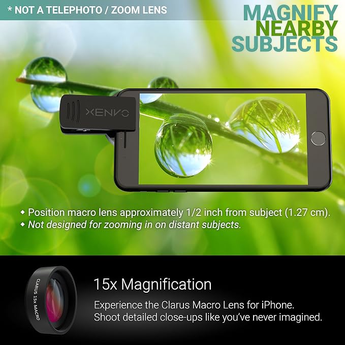 Xenvo Pro Lens Kit for iPhone and Android, Macro and Wide Angle Lens - Image 4