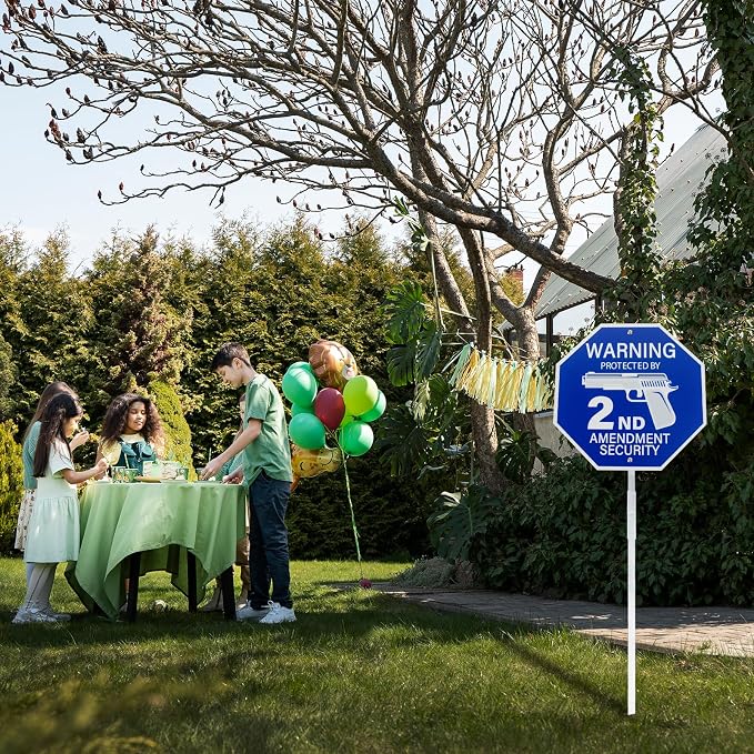 2-Pack Protected by 2nd Amendment Security Sign - Image 7
