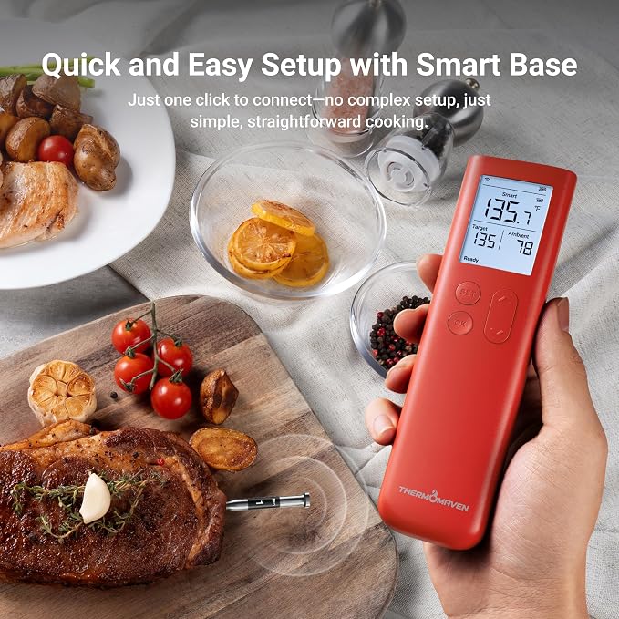 ThermoMaven Smart Bluetooth Wireless Meat Thermometer, 10X Enhanced Sub-1G - Image 4