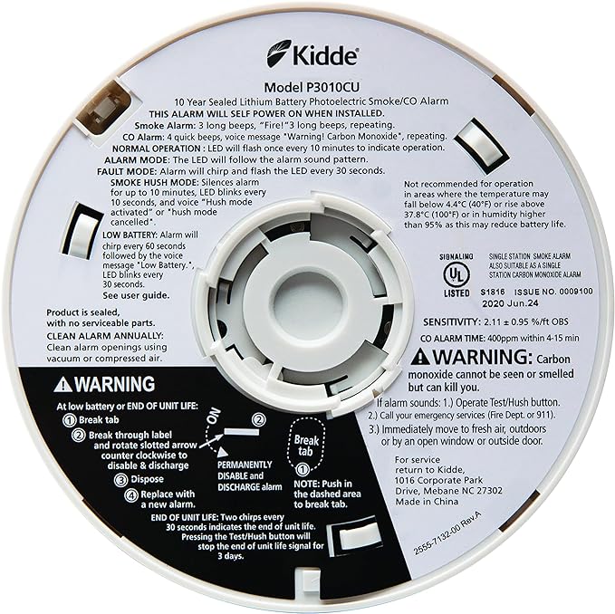 Kidde Smoke & Carbon Monoxide Detector, 10-Year Battery, Voice Alerts - Image 5